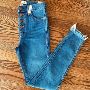 Madewell 10" High-Rise Button Fly Jeans in Mackey